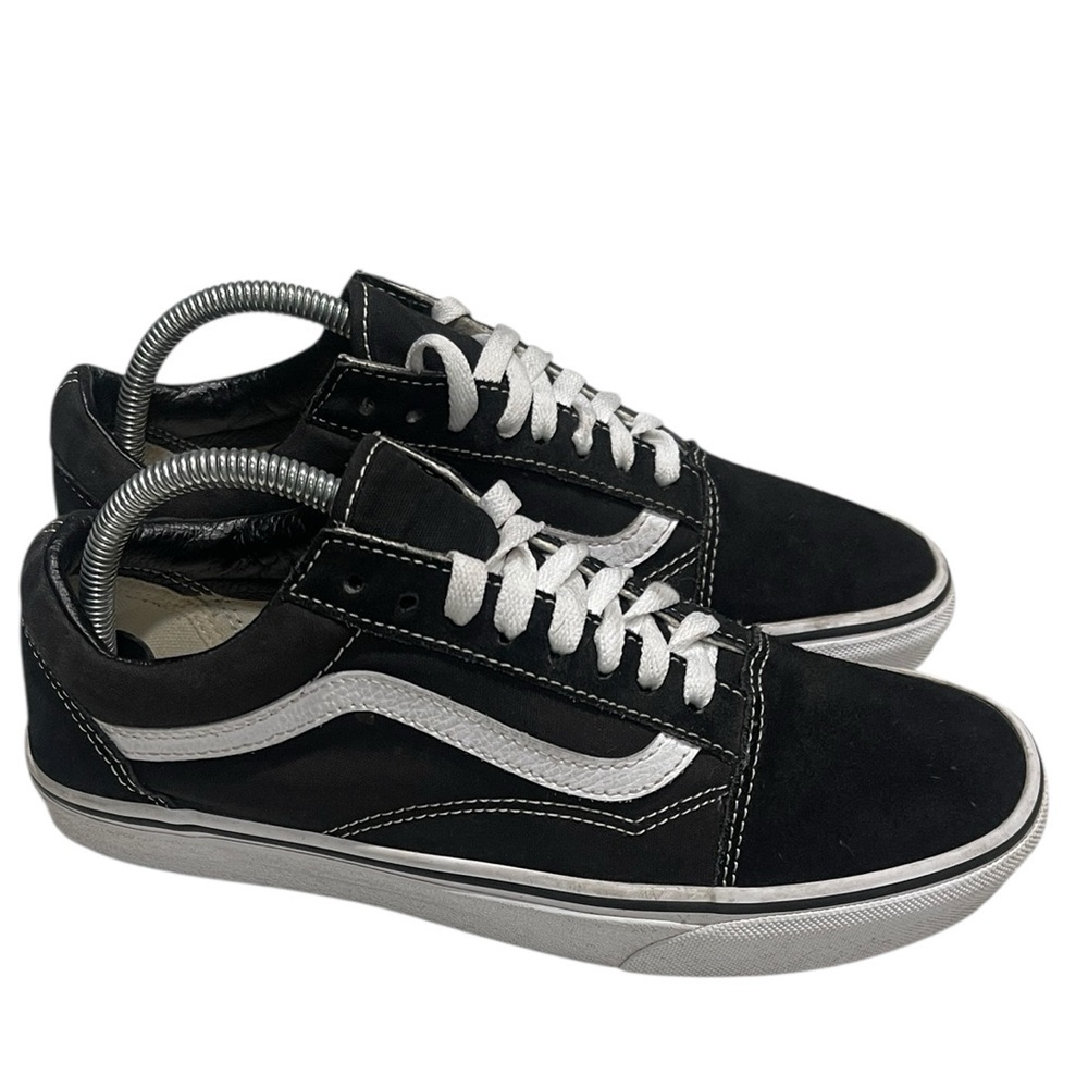 Vans Men’s Old Skool Lace Up Suede Sneakers SZ 8 Black White